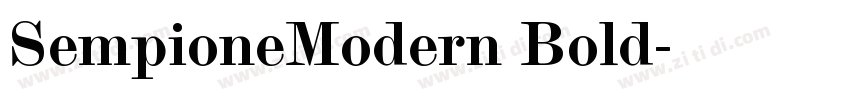 SempioneModern Bold字体转换